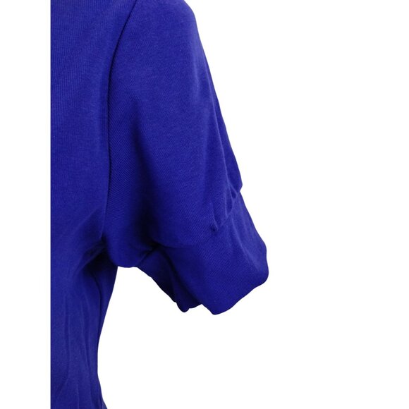 Vs Tee Shop Misses XL Blue Turtleneck Short Sleeve Top - Picture 5 of 7